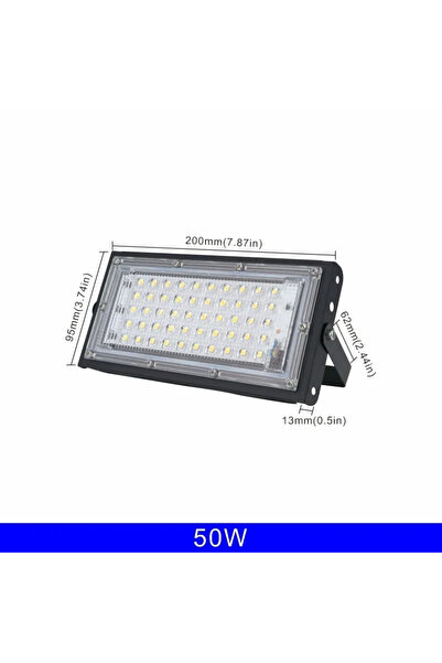Choice1 كشاف LED خارجي 220 فولت أبيض بارد (5500-7000 كلفن) 50 واط 110 فولت 22...