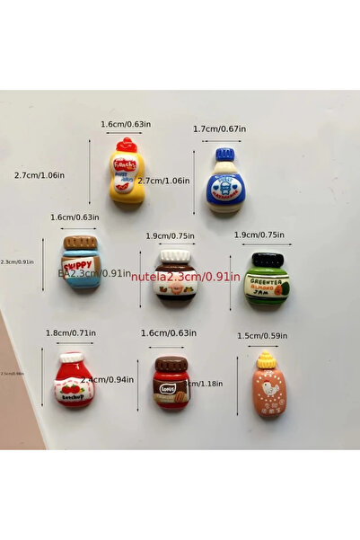 Choice 8pcs 8pcs Refrigerator Magnets, Kawaii Cartoon Food Fridge Magnets, Cu...