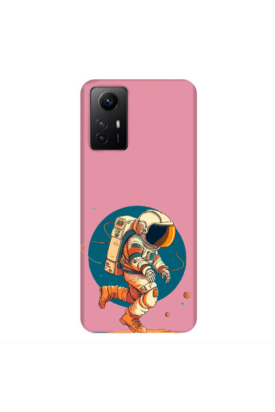 Other Xiaomi Redmi Note 12s Run Space Pink Colored Silicone TPU Θήκη