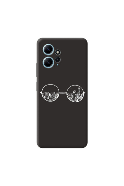 Other Xiaomi Redmi Note 12 4G Sunglasses Black Colored Silicone TPU Θήκη