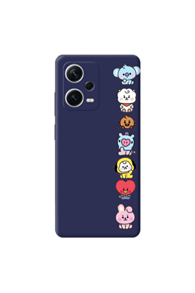 Other Xiaomi Poco X5 Lovely animals Dark blue Colored Silicone TPU Θήκη