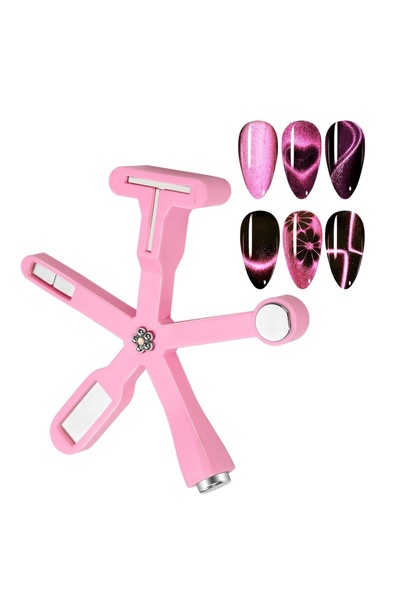 Choice DUTRIEUX Pink 6in1 Pattern Nail Magnet Cat Eye Effect Side Light Half ...