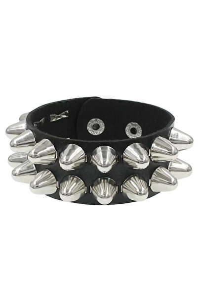 Choice1 4 New Square Wide Punk Chunky Rivet Leather Bangle Rock Rows Nails Wr...