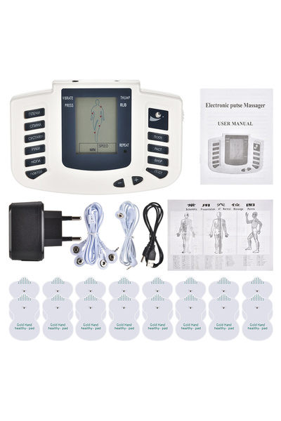 Choice5 Russian EU plug JR309 EMS Tens Massage Unit +16 Pads Russian Electric...