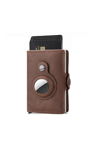 Choice1 Coffee Men Wallet for Airtag RFID Blocking Card Holder Air Tag Wallet...