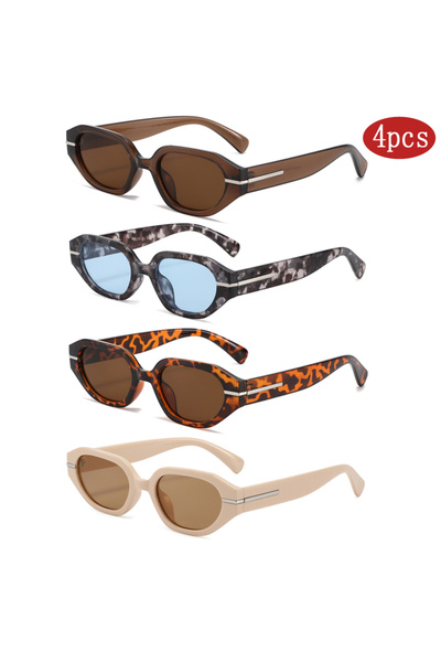 Choice 4pcs z11 4 Sets Fashion Square Sunglasses Women Men Cat Eye Sunglasses...