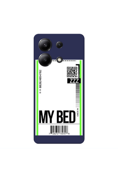 Other Xiaomi Redmi Note 13 4G My Bed ZZZ Dark blue Colored Silicone TPU Θήκη
