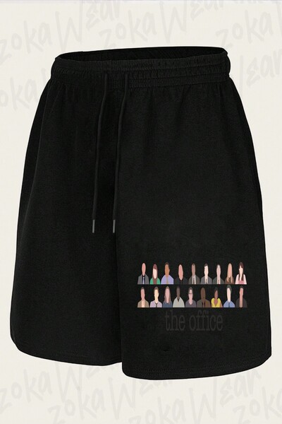 ZOKAWEAR Unisex the Office Characters Design Printed Shorts