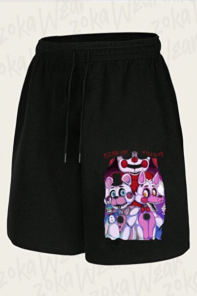 ZOKAWEAR Unisex Fnaf,Sister Location Design Printed Shorts