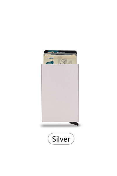 Choice3 AB024-Silver0 Fashionable Slim Aluminum RFID Blocking Business Card H...