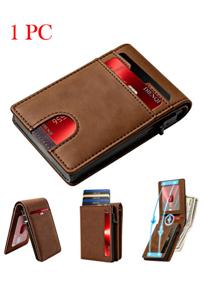Choice Coffee Magnetic Minimalist RFID Smart Wallets Business Holders Pop Up ...
