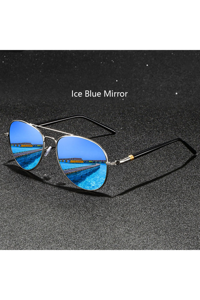 Choice IceBlueMirror Fashion Vintage Pilot Men Women Fishing Driving Outdoor ...