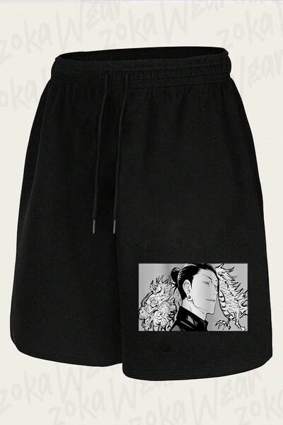 ZOKAWEAR Unisex Jujutsu Kaisen Suguru Geto Design Printed Shorts