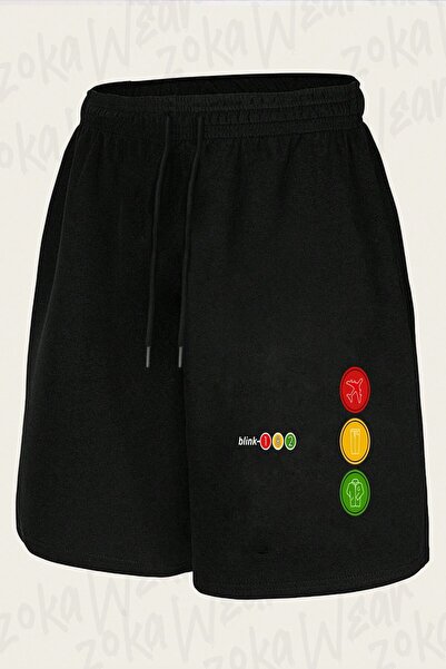 ZOKAWEAR Unisex Blink 182 Design Printed Shorts