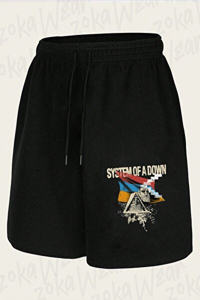 ZOKAWEAR Unisex System of a down 2 Design Printed Shorts