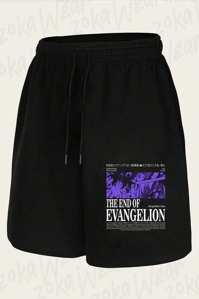 ZOKAWEAR شورت مطبوع بتصميم The End Of Evangelion للجنسين