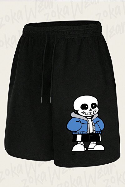 ZOKAWEAR Unisex Undertale Sans V29 Design Printed Shorts