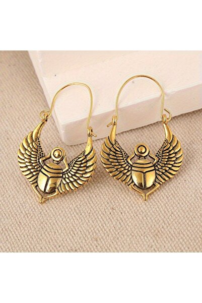 Choice T1505-1 Fashion Scarab Wing Pattern Earrings Egyptian Retro Tribal Sty...
