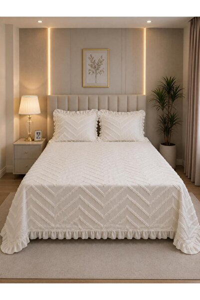 BERRY غطاء سرير مزدوج باتراس 240/250 سم TKEBT EKRU