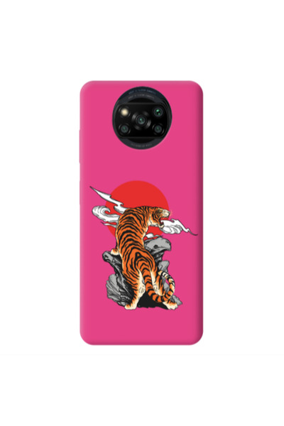 Other Xiaomi Poco X3 /X3 Pro Angry Gorilla Fuchsia Colored Silicone TPU Θήκη