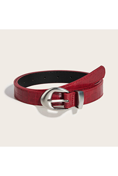 Choice1 JETTING A1 High-End Crocodile Pattern Red Thin Belt For Women 2025 Ne...
