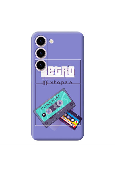 Other Samsung S23 Plus Mixtapes Purple Colored Silicone TPU Θήκη