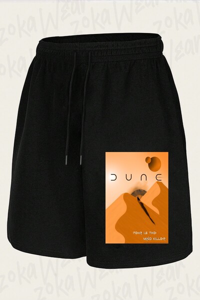 ZOKAWEAR Unisex Dune Arrakis Fear Is the Mind Killer Design Printed Shorts