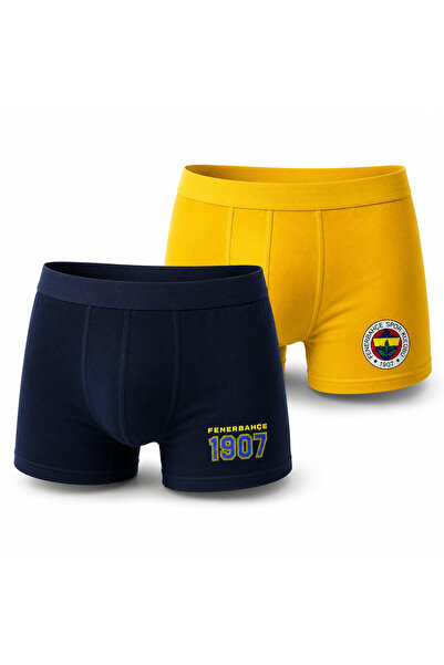 Fenerbahçe YENİ SEZON 2’Lİ SET LİSANSLI ÇOCUK BOXER %95 PAMUK %5 ELASTAN FENE...