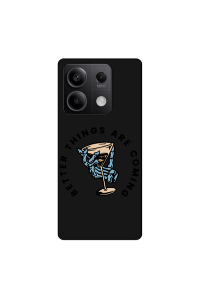 Other Xiaomi Redmi Note 13 5G Better Things Are Coming Black Colored Silicone...