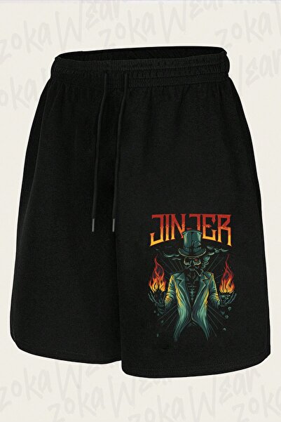 ZOKAWEAR Unisex šorts sa printom dizajna Fire Jinjer