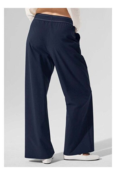 FUREUL Women High Waist Wide Leg Casual Pants, Stitched Elastic Waistband Loo...