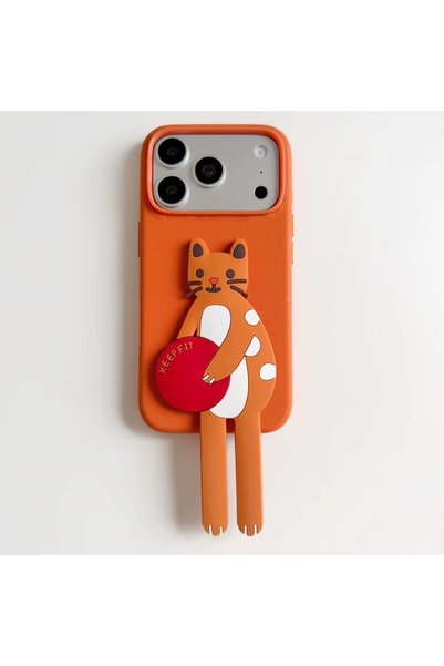 WOTOBEUS Premium Anti-Scratch Silicone Animal Figure Design Pu Mobile Phone Case for iPhone 17 Pro Max 17 Pro 17 and Other Models