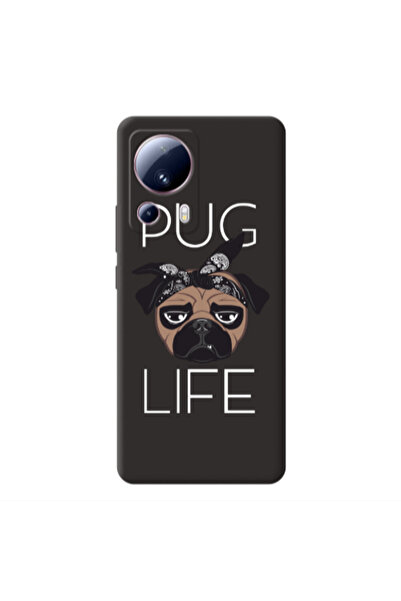 Other Xiaomi Mi 13 Lite Pug Life Black Colored Silicone TPU Θήκη