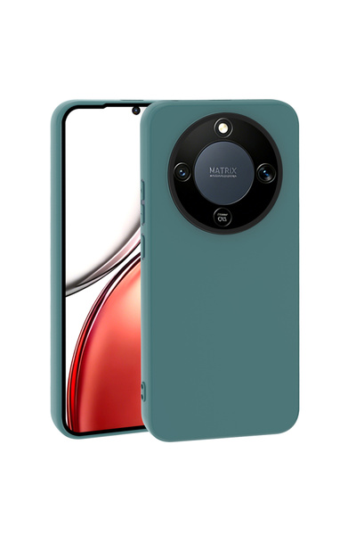 Honor Magic 8 Lite 5G Kılıf Şık Leke Yapmayan Esnek Kadife Dolgulu Oxshan Premium Silikon Kapak