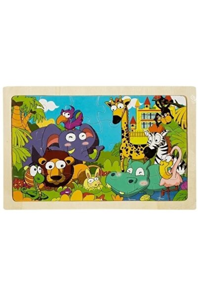 Arves Puzzle din lemn, Animale din savană