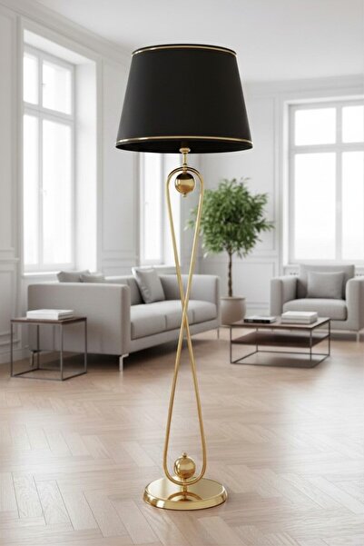 VENÜS NOVA VENÜS SİRİUS | MODERN GOLD METAL LAMBADER| SİYAH GOLD ŞERİT KUMAŞ ...