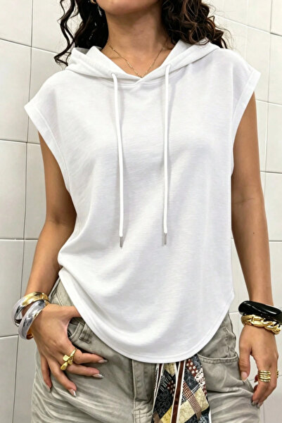 COOL TARZ Women's Hooded Sleeveless Basic T-Shirt – 100% Cotton Single Jersey...