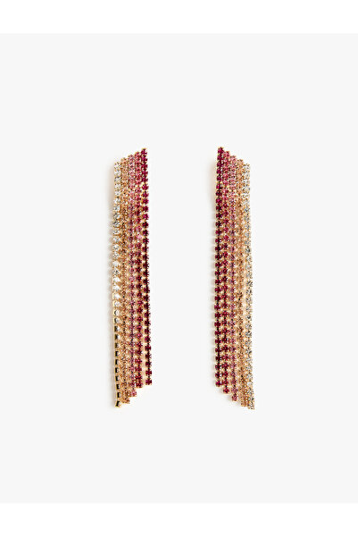 Koton Multi-Colored Stone Earrings with Dangle - X Sibil Çetinkaya
