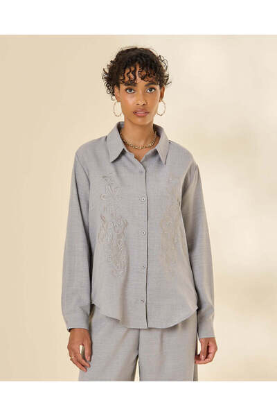REDTAG Women Grey Casual Blouse