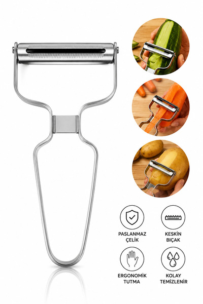 Evsun Home Collection Stainless Steel Julienne Peeler Potato Vegetable Peeler