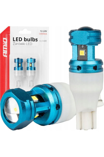AMIO Λάμπες Αυτοκινήτου T15 / W16W Canbus LED 12-24V 2 τεμάχια