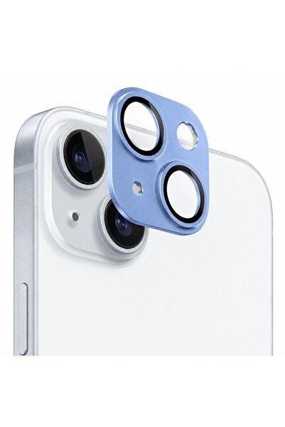 Mi7a iPhone 15 / 15 Plus Uyumlu Full Kamera Lens Koruyucu Tam Kaplama Kamera ...