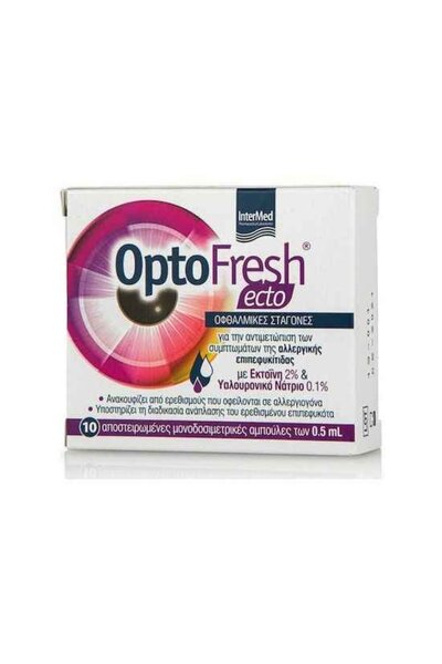 İNTERMED OptoFresh Εκτοφακτικές Οφθαλμικές Σταγόνες για τη Θεραπεία των Συμπτ...