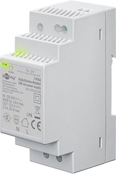 goobay Τροφοδοτικό Ράγας DIN 2.5A/12V/30W