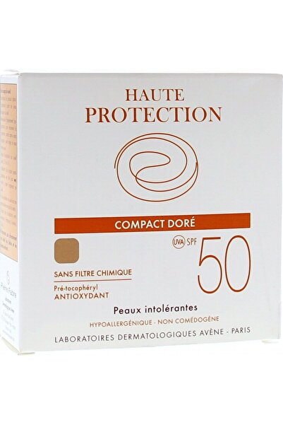 Avene Συμπαγές Χρωματιστό Αντηλιακό SPF 50 σε Συμπαγή Μορφή, Χρυσό, 10γρ
