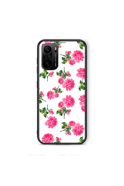Other Xiaomi Poco F3 Roses White Black Glossy Θήκη