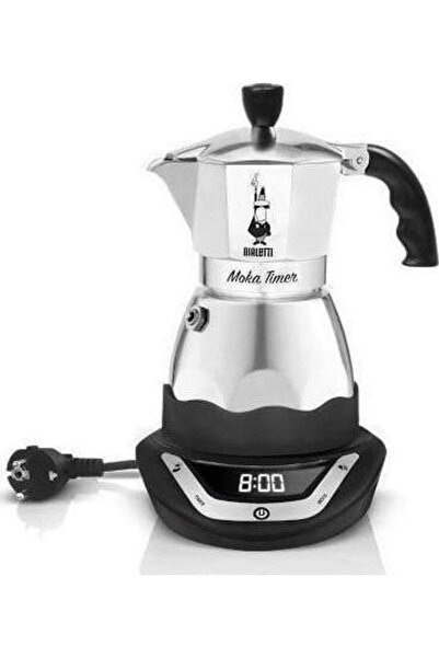 Bialetti Moka Timer Ηλεκτρική Καφετιέρα Εσπρέσο για Εστία Κουζίνας 6 Φλιτζάνι...