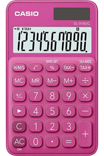 Casio Αριθμομηχανή Τσέπης 10 Ψηφίων σε Κόκκινο Χρώμα 1 τεμάχιο Κωδικός: SL-31...