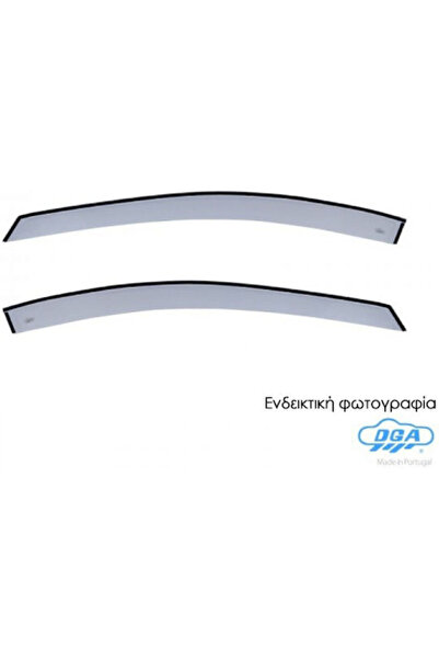DGA Σετ Ανεμοθραυστών Εμπρόσθιου Αυτοκινήτου Σκούρο Γκρι για Toyota Avensis 2...