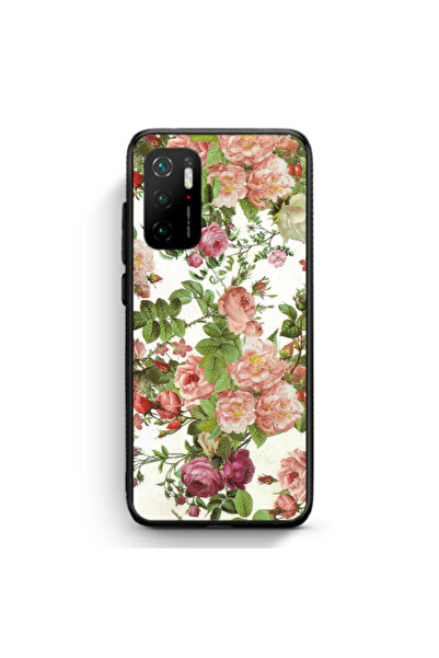 Other Xiaomi Poco M3 Pro Pink roses 2 Black Glossy Θήκη